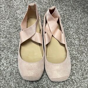 Janie and Jack Pink Shimmer Ballet Flat